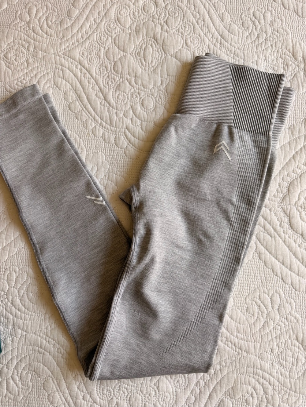 Oner Active Light Gray Effortless Seamless High-Waist Leggings